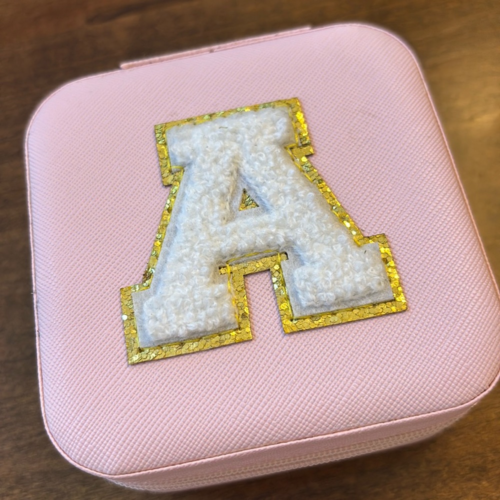 Monogram “A” Initial Jewelry Travel/Storage Case